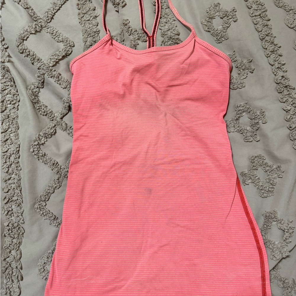 Coral Striped Lululemon Tank *SEE DESCRIPTION*